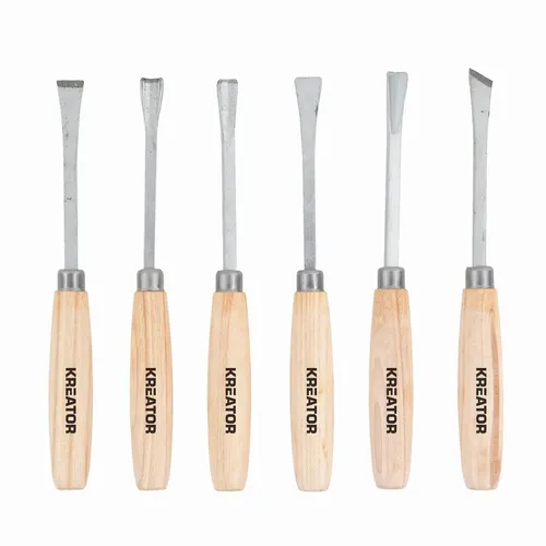 Mini řezbářské nožíky / dláta 6ks Kreator KRTH23203