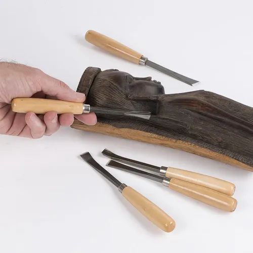 Mini řezbářské nožíky / dláta 6ks Kreator KRTH23203