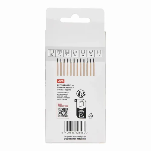 Mini dláta na dřevo sada 12ks Kreator KRTH23602