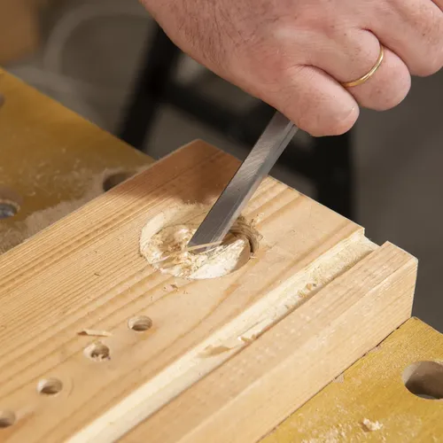 Dláta na dřevo sada 6, 12, 18, 24mm 4ks dřevěná rukojeť Kreator KRTH23603