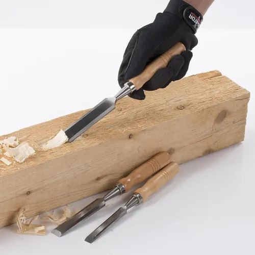 Dláta na dřevo sada 6, 12, 18, 24mm 4ks dřevěná rukojeť Kreator KRTH23603