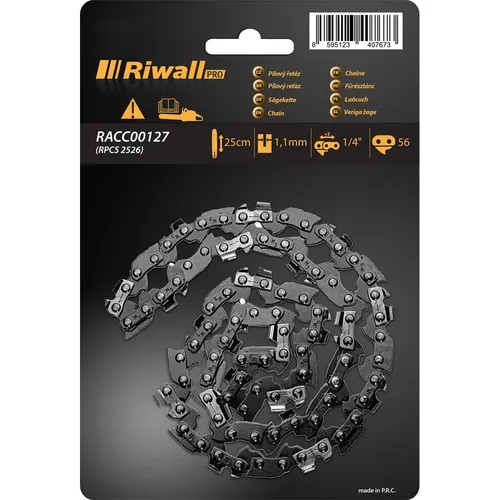 Riwall PRO Pilový řetěz 1/4" 1,1 mm - 56 článků ( lišta 10" ) pro RPCS 2526