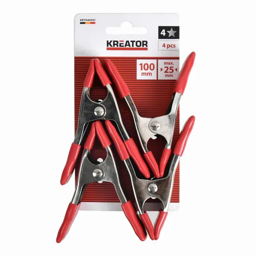 Pružinová svěrka 100mm (sada 4ks) Kreator KRTH40501