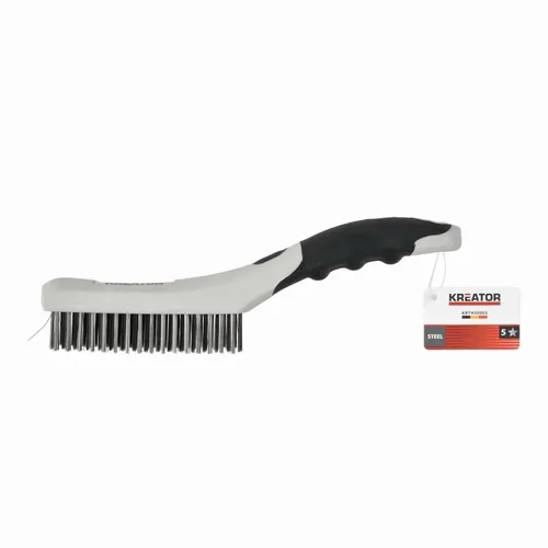 Ruční drátěný ocelový kartáč, plastový Kreator KRTH50005