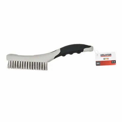 Ruční drátěný nerezový kartáč, plastový Kreator KRTH50007