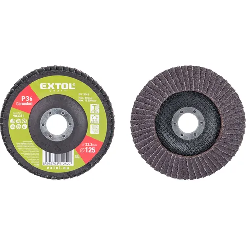 Kotouč lamelový šikmý korundový, o125mm, p36 EXTOL CRAFT 903311