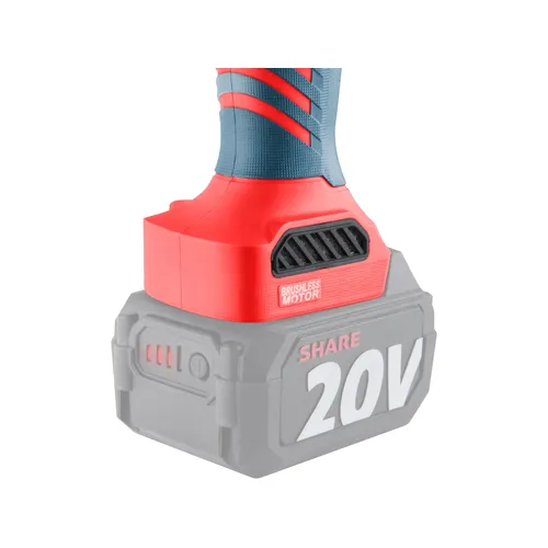 Bruska úhlová aku share20v, 125mm, brushless, bez baterie a nabíječky EXTOL PREMIUM 8891839