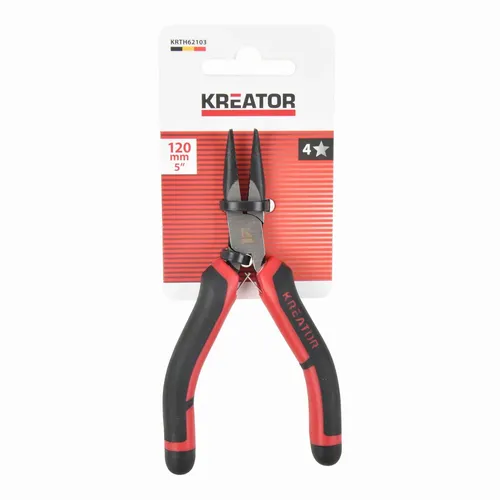 Kleště prodloužené ohnuté 120mm MINI Kreator KRTH62103