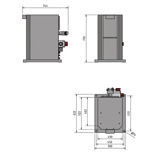 Podstavec s odsáváním GU 5 pro kotoučové brusky 3107114 Optimum