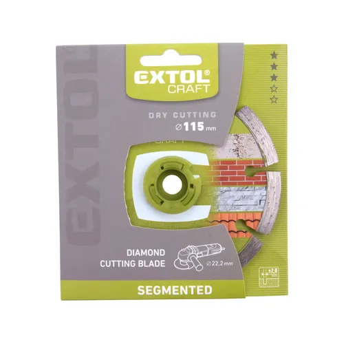 Zrušeno! nahrazeno výrobkem 903031 kotouč diamantový řezný segmentový - suché řezání, o 115x22,2x2mm EXTOL CRAFT 108811