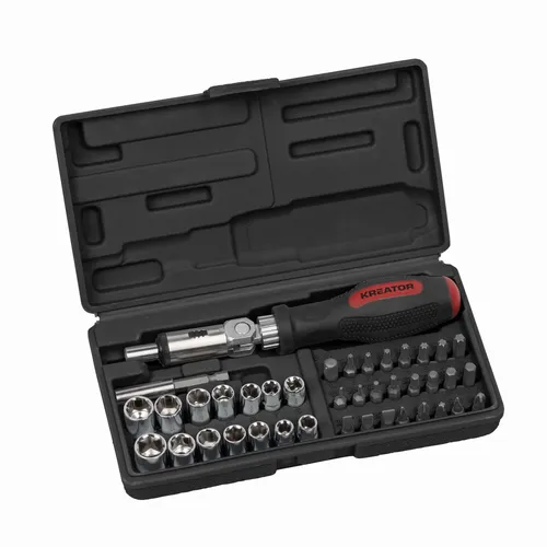 Ráčnový šroubovák 40 ks sada Kreator KRTH30101