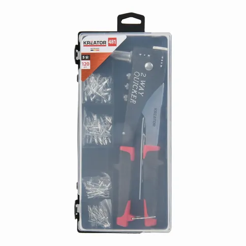 Nýtovací kleště  plus  120ks Kreator KRTH62603