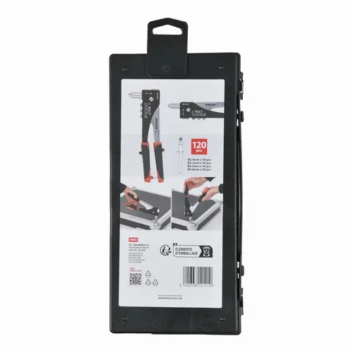 Nýtovací kleště  plus  120ks Kreator KRTH62603