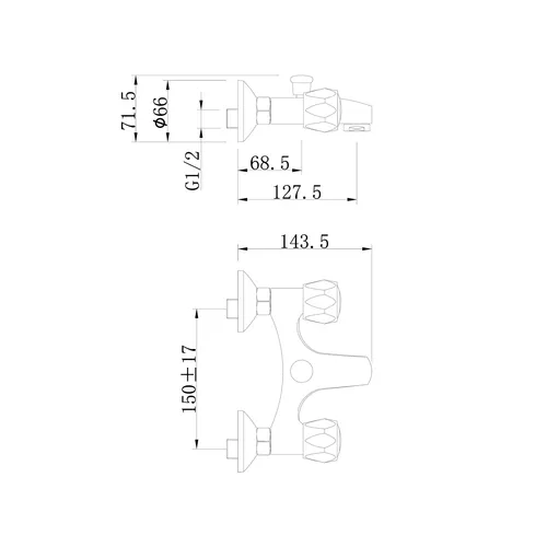 Baterie vanová, 100mm BALLETTO 85104