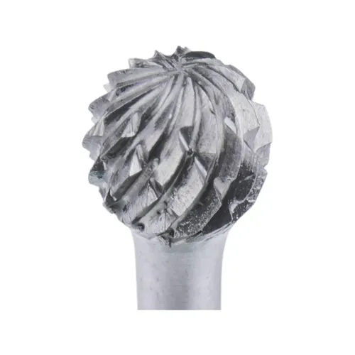 Fréza karbidová, kulová, ⌀6mm, ⌀stopky 3mm, sek střední (double-cut) EXTOL INDUSTRIAL 8703833