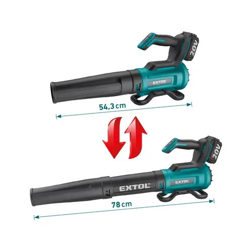 Fukar aku share20v, brushless, 4ah EXTOL INDUSTRIAL 8791906