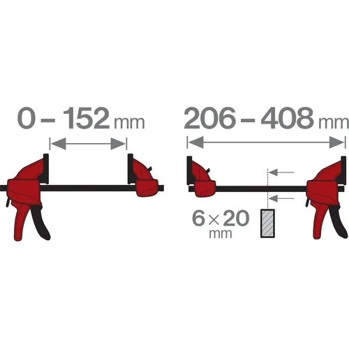 Svěrka rychloupínací, 150mm FORTUM 4755011