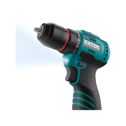 Vrtací šroubovák aku, brushless, 16v li-ion, 2×2ah EXTOL INDUSTRIAL 8791152