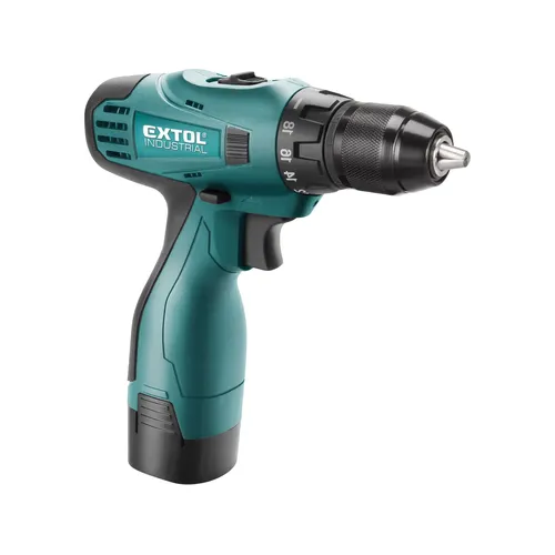 Zrušeno! nahrazeno výrobkem 8791152, vrtací šroubovák aku, 16,6v li-ion (2x), 2000mah EXTOL INDUSTRIAL 8791151