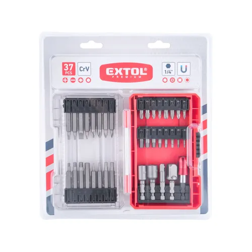 Hroty, sada 37ks, crv EXTOL PREMIUM 8819637