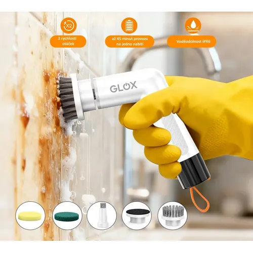 Elektrický čistící mini kartáč Glox S3W