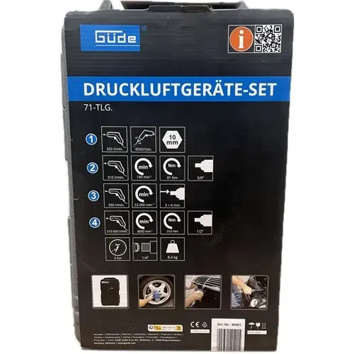 Souprava pneumatického nářadí, 71dílná Güde 40401xx