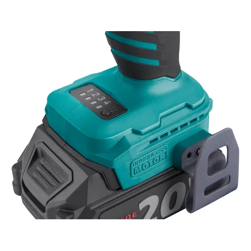 Vrtací šroubovák aku s příklepem share20v, 70nm, brushless, 2ah (2×) EXTOL INDUSTRIAL 8791804