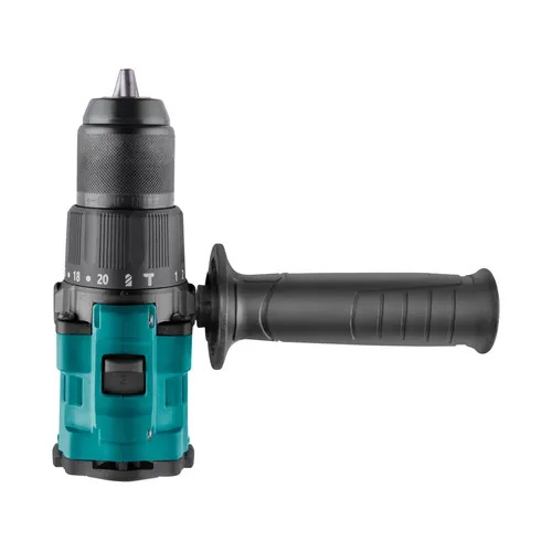 Vrtací šroubovák aku s příklepem share20v, 70nm, brushless, 2ah (2×) EXTOL INDUSTRIAL 8791804