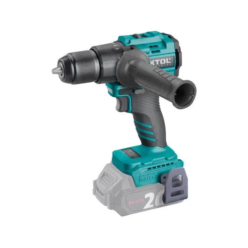 Vrtací šroubovák aku s příklepem share20v, 70nm, brushless, bez baterie a nabíječky EXTOL INDUSTRIAL 8791805
