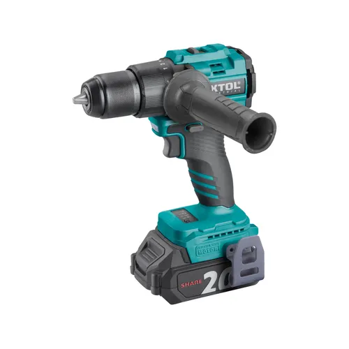 Vrtací šroubovák aku s příklepem share20v, 70nm, brushless, 2ah EXTOL INDUSTRIAL 8791806