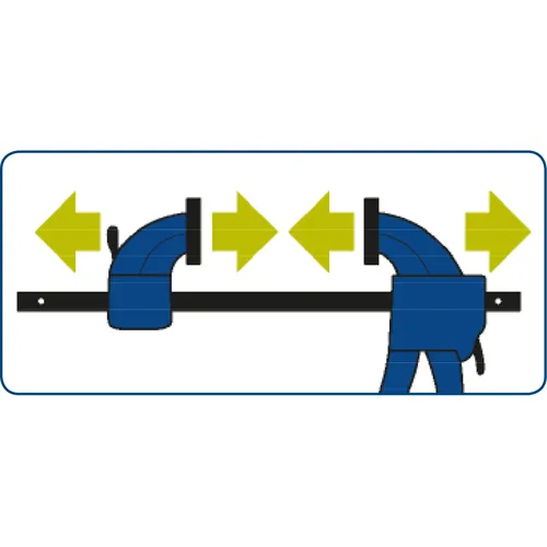 Zrušeno! nahrazeno výrobkem 915201, svěrka rychloupínací, 150mm, 165-300mm EXTOL CRAFT 715521
