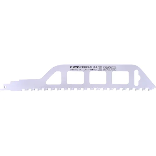 Zrušeno! nahrazeno výrobkem 8706300, plátek do pily ocasky s sk zuby, 305x50x1,5mm EXTOL PREMIUM 8806300