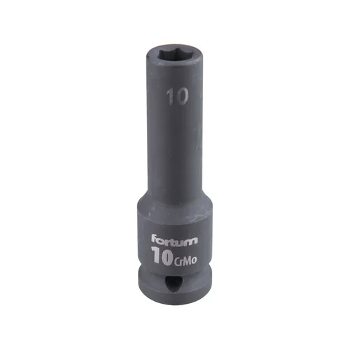 Hlavice nástrčná rázová 1/2", 10mm, l 78mm, crmov FORTUM 4703210