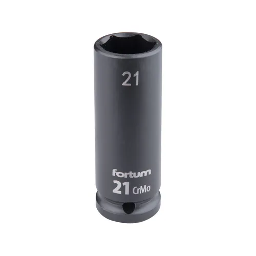 Hlavice nástrčná rázová 1/2", 21mm, l 78mm, crmov FORTUM 4703221