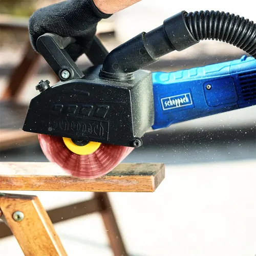 Scheppach MRS 1300 kartáčová / renovační bruska + nylonový a smirkový kartáč K80