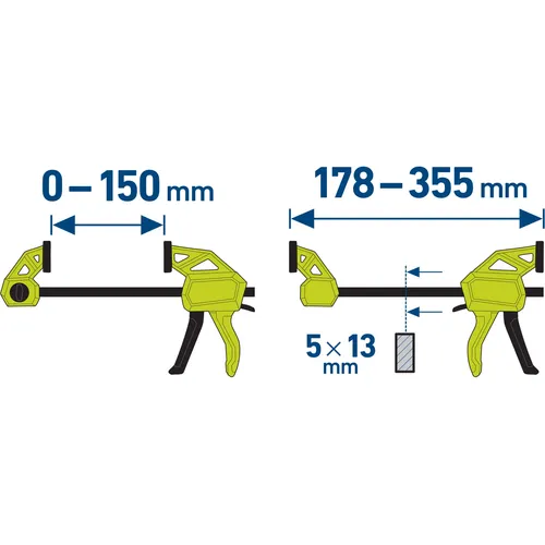 Svěrka rychloupínací, 150mm EXTOL CRAFT 915201