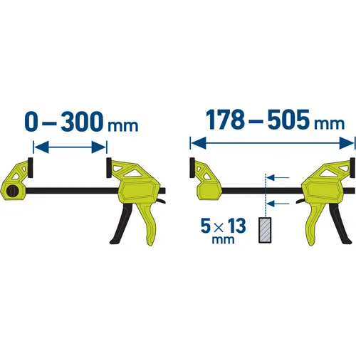 Svěrka rychloupínací, 300mm EXTOL CRAFT 915203