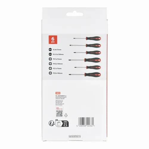 Sada šroubováků 6ks SL/PH/PZ Kreator KRTH20001