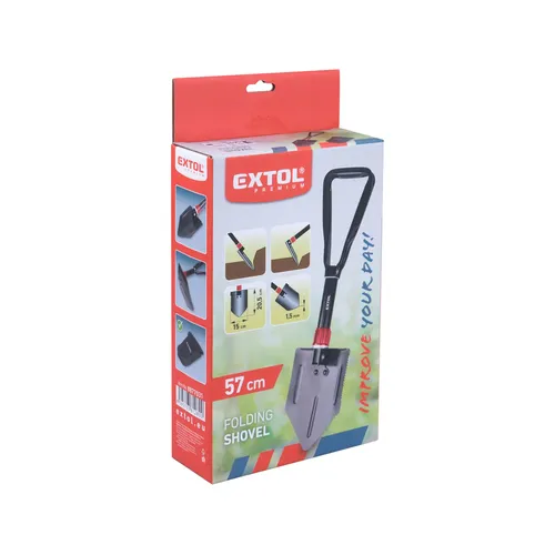 Lopatka-motyčka skládací, délka 57cm, šířka 15cm EXTOL PREMIUM 8877031