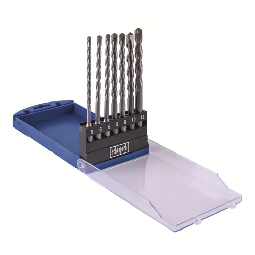 Scheppach Sada 7 vrtáků  SDS Plus pr. 5/2x6/2x8/10/12 mm