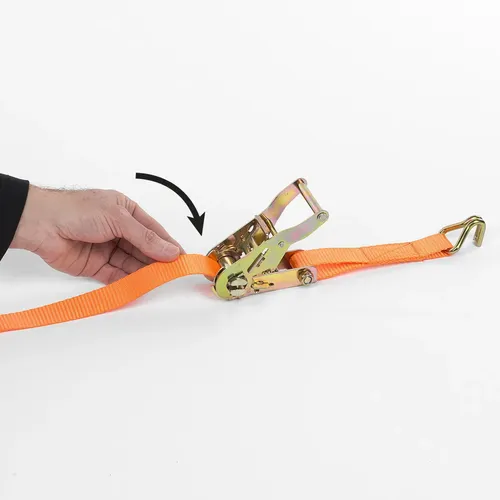 Upínací popruh ráčnový s háky 480kg / 5m HIGH QUALITY Kreator KRTH40805