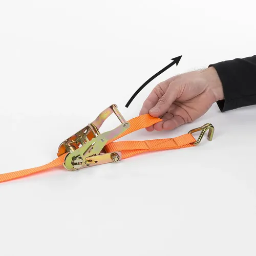 Upínací popruh ráčnový s háky 480kg / 5m HIGH QUALITY Kreator KRTH40805