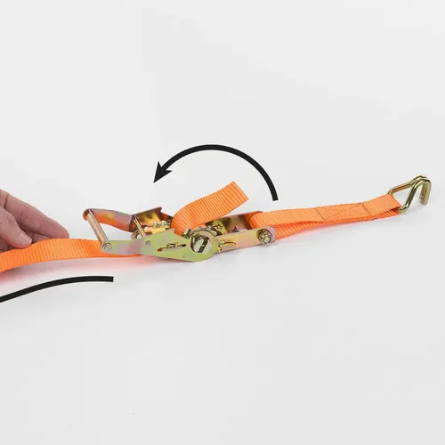 Upínací popruh ráčnový s háky 480kg / 5m HIGH QUALITY Kreator KRTH40805