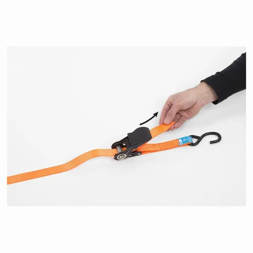 Upínací popruh ráčnový s háky 225kg / 4,5m (sada 2ks) HIGH QUALITY Kreator KRTH40806