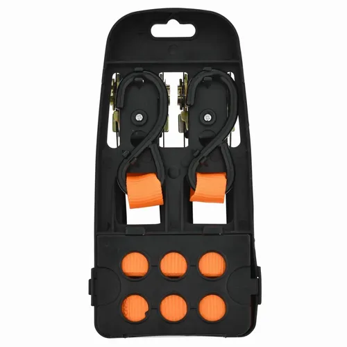 Upínací popruh ráčnový s háky 225kg / 4,5m (sada 2ks) HIGH QUALITY Kreator KRTH40806