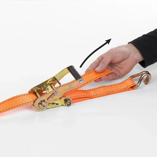 Upínací popruh ráčnový s háky 1000kg / 4,6m HIGH QUALITY Kreator KRTH40808