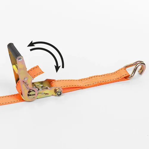 Upínací popruh ráčnový s háky 1000kg / 4,6m HIGH QUALITY Kreator KRTH40808