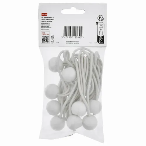 Upínací gumy s kuličkou 4mm, 25cm 10ks Kreator KRTH40906