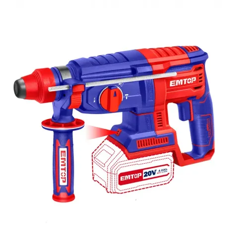 Emtop Aku vrtací a sekací kladivo 20V 26mm 2,5 J solo