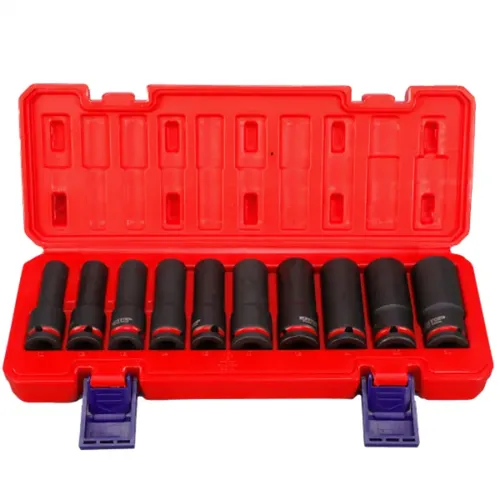 Emtop Sada 10 ks prodloužených rázových nástrčných hlavic 1/2" L-78 mm